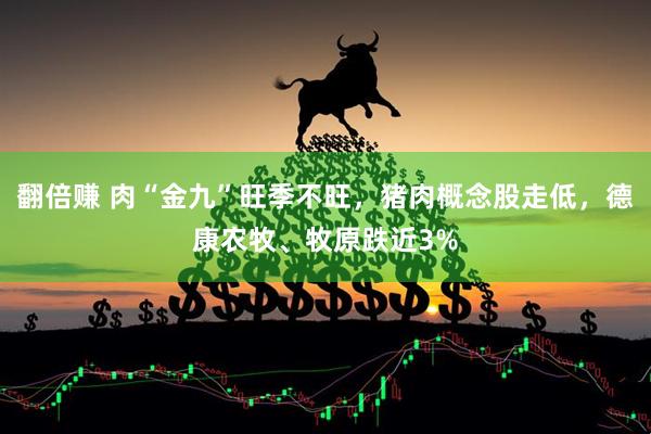 翻倍赚 肉“金九”旺季不旺,猪肉概念股走低,德康农牧、牧原跌近3%